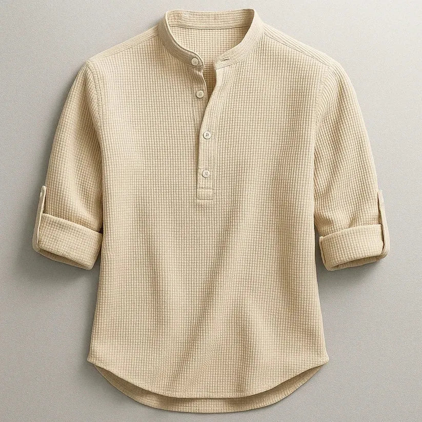 Jarvis - Texturované henley tričko