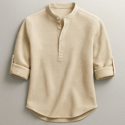 Jarvis - Texturované henley tričko