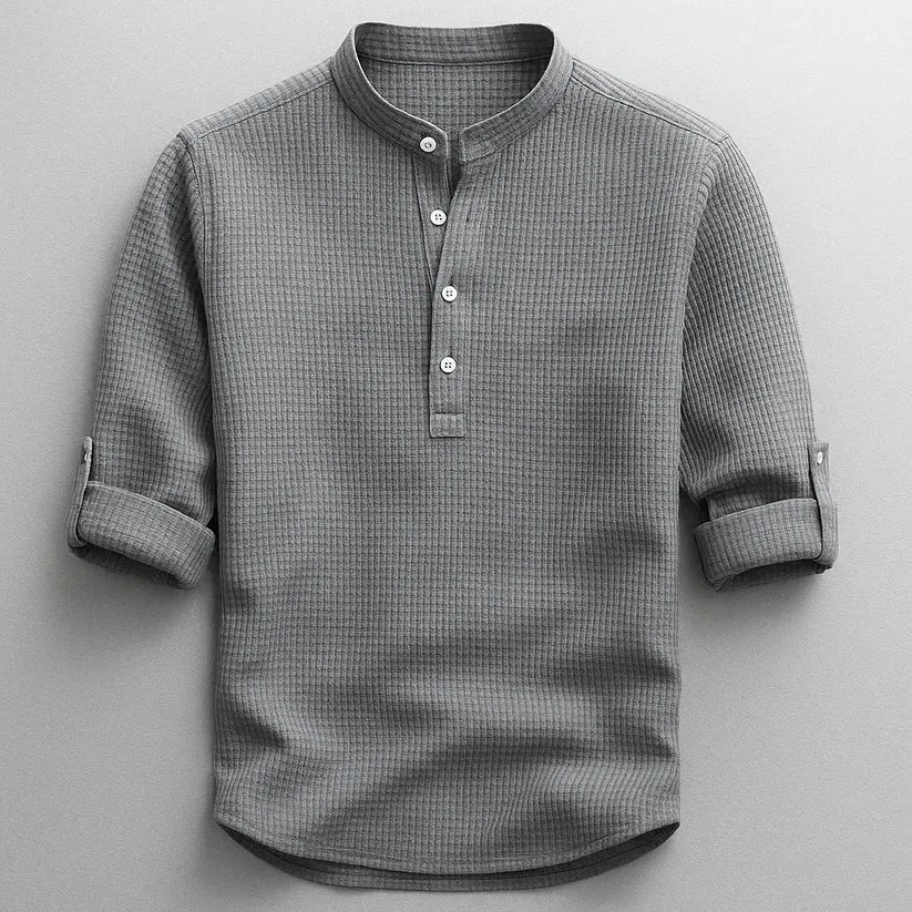 Jarvis - Texturované henley tričko