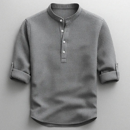 Jarvis - Texturované henley tričko