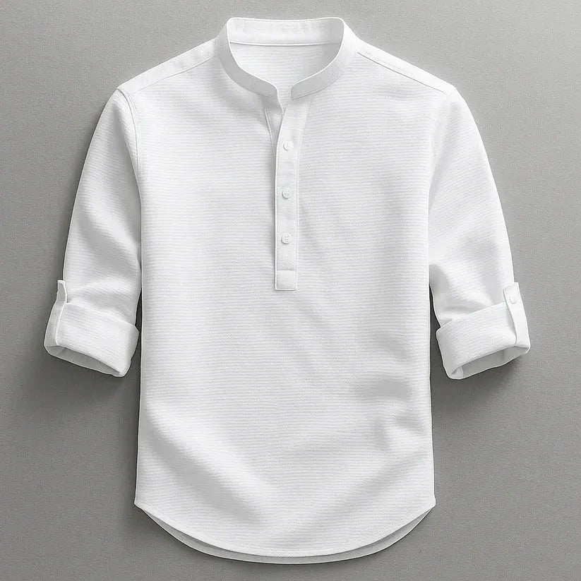 Jarvis - Texturované henley tričko