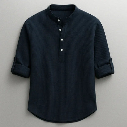 Jarvis - Texturované henley tričko
