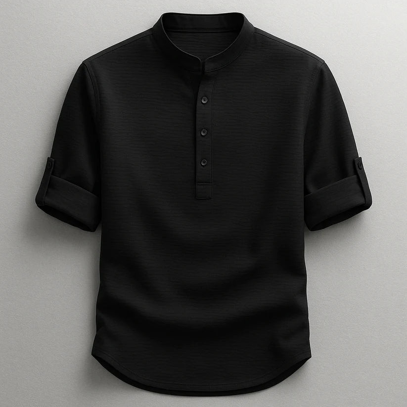 Jarvis - Texturované henley tričko